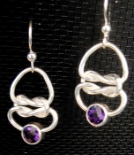 Sterling Silver/Amethyst Earrings