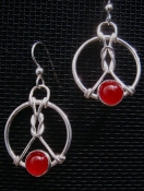 Sterling Silver/Carnelian Earrings