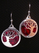 Sterling Silver Tree Earrings