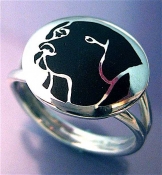 Custom Sterling/Ebony Ring